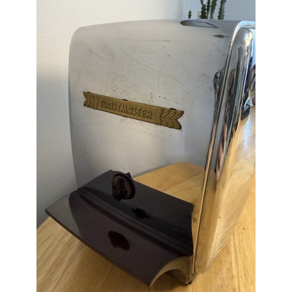 Toastmaster Super Deluxe Toaster Chrome Auto Pop Up MCM Vtg 1950s Works Well - Picture 2 of 14